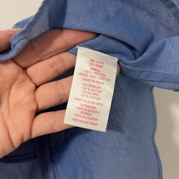 NEW Red Carter Blue Bow Tie Off the Shoulder Top Size XS - Picture 7 of 8